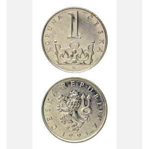 Czech Republic 1 Koruna Coin 1993